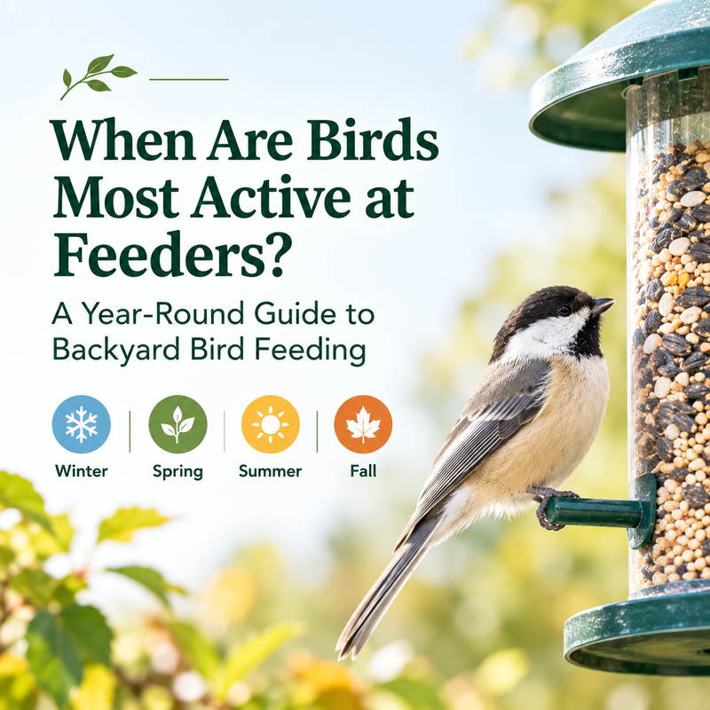 When Are Birds Most Active at Feeders? A Year-Round Guide to Backyard Bird Feeding